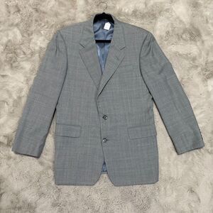 Vintage Hickey Freeman Collection Gray Wool Suit Jacket 39R Luxury Blazer Winter